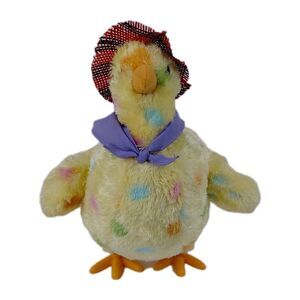 Hallmark Singing Chicken Egg Laying Hen Singing Dancing Plush Easter 2 Eggs